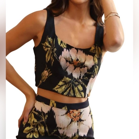 NWT 10 Eva Franco Floral Skirt Set - Picture 3 of 6